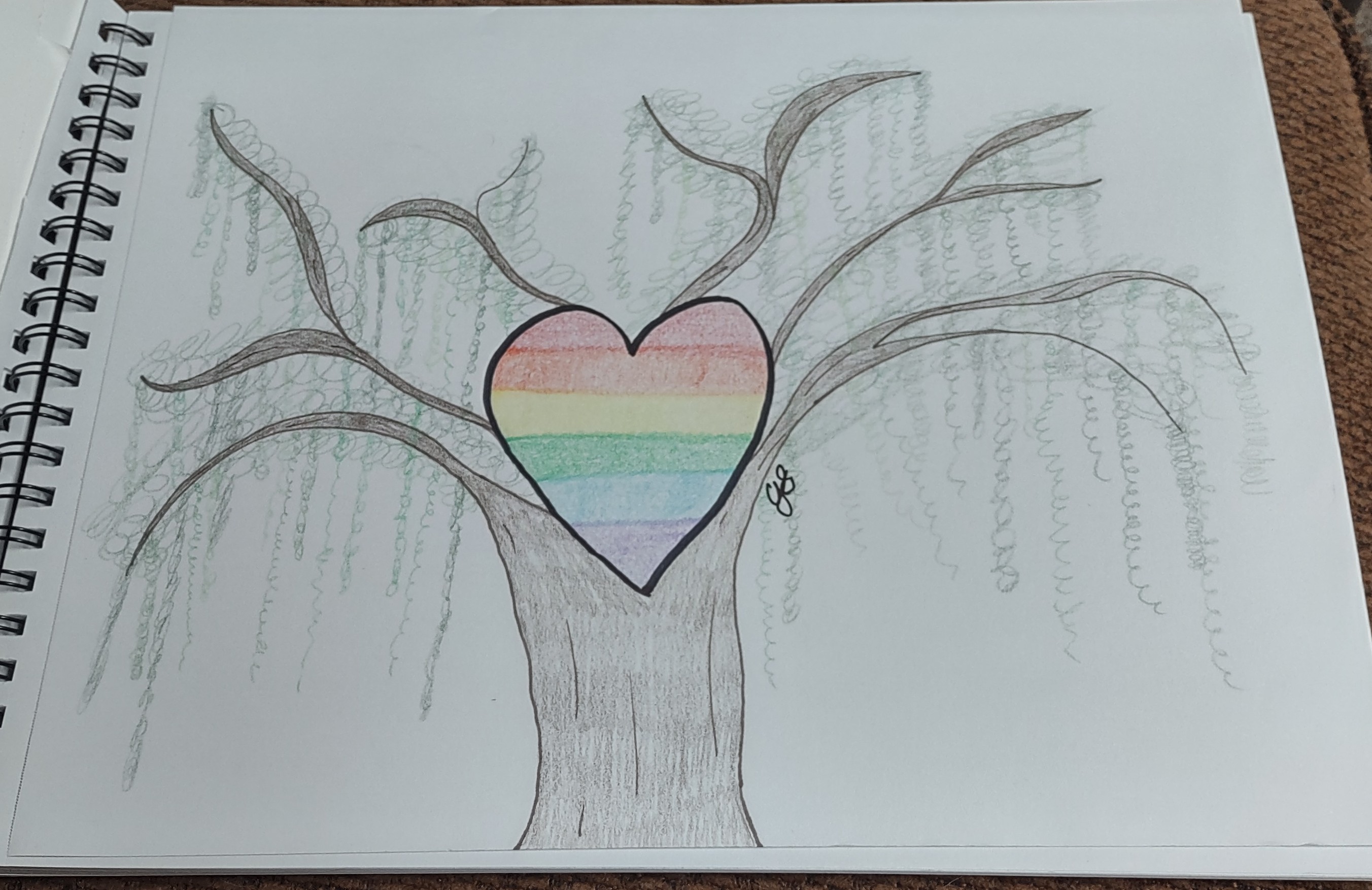 Rainbow Willow Tree (2/4/2022) by cjsutton on DeviantArt