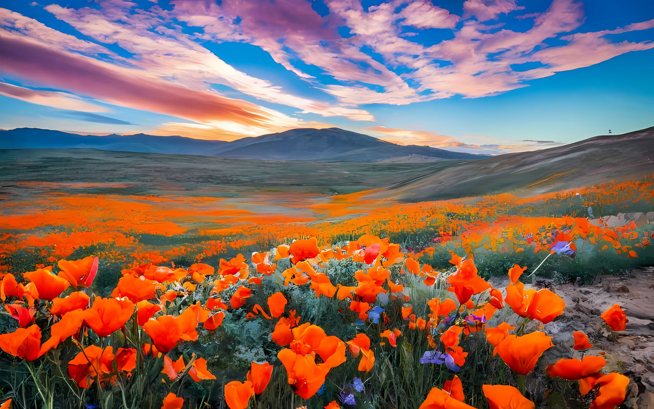 Antelope Valley Poppy Reserve by TreeElephant on DeviantArt