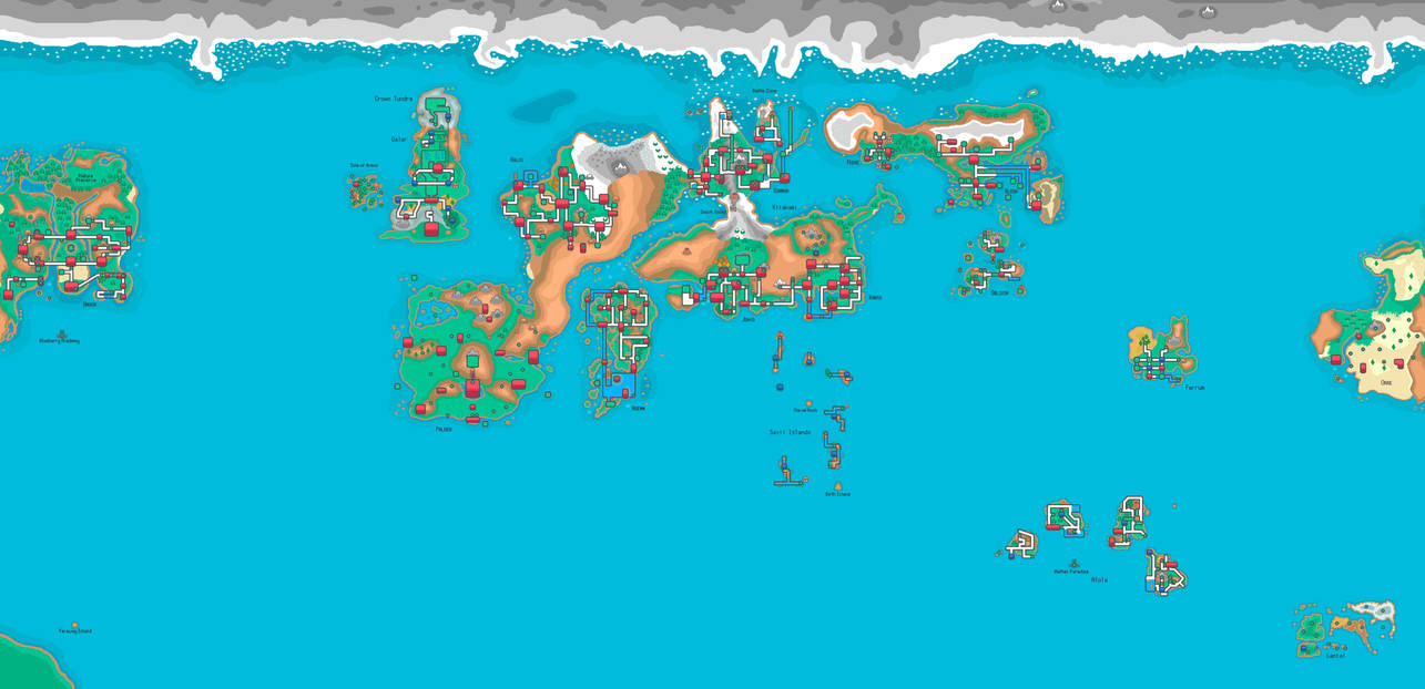 Pokepath Map Layout Pokeworld Map Variant by mathelan on DeviantArt