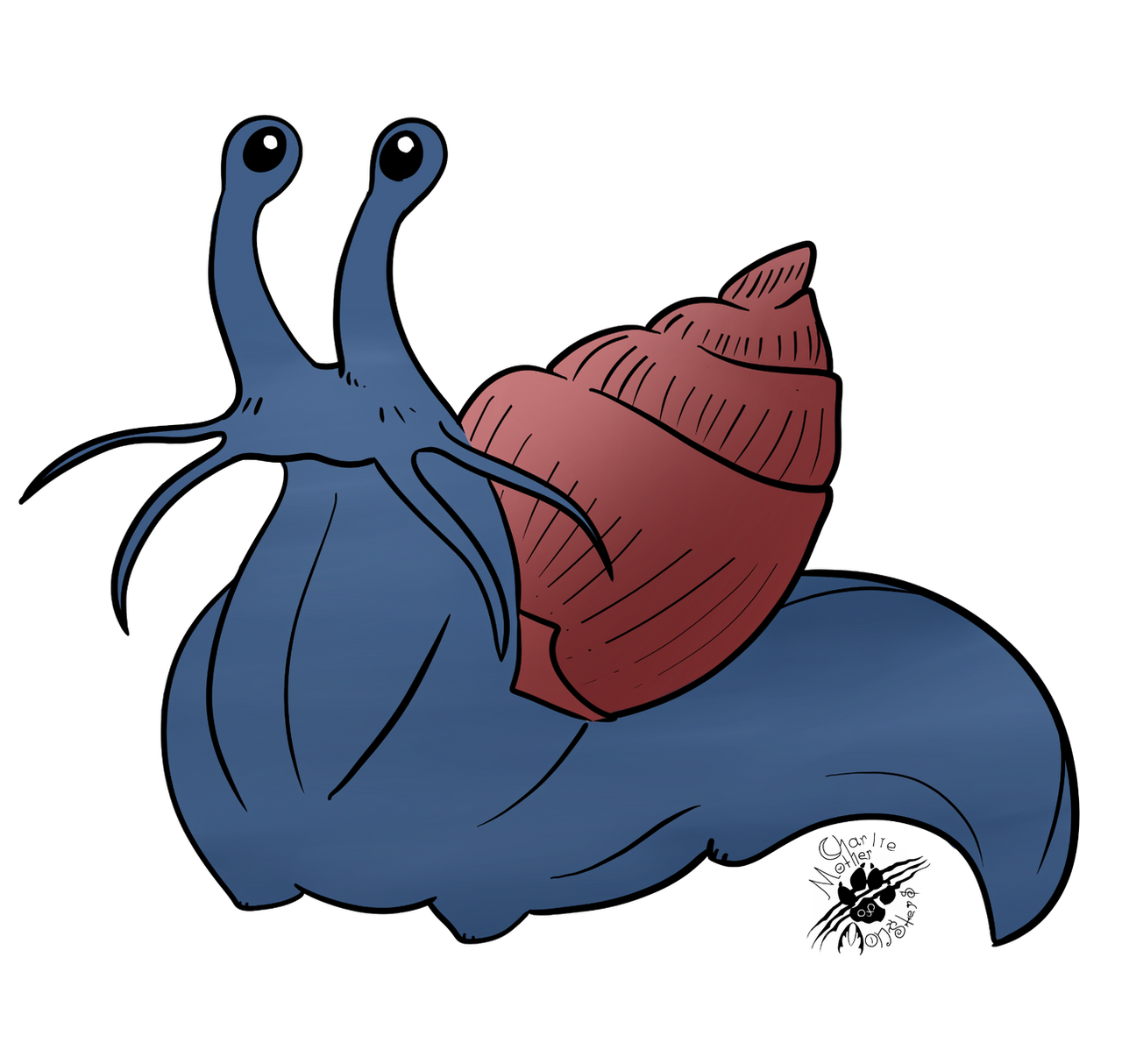 Red Snail Shell Drawing Giant Red Shell Snail by Rachels-Art1 on DeviantArt