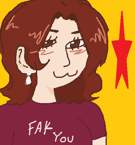 Self portrait in ms paint