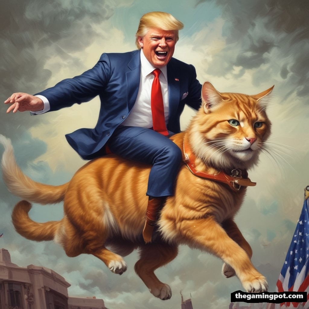 Donald Trump riding a fat cat5 by ssjayasena on DeviantArt