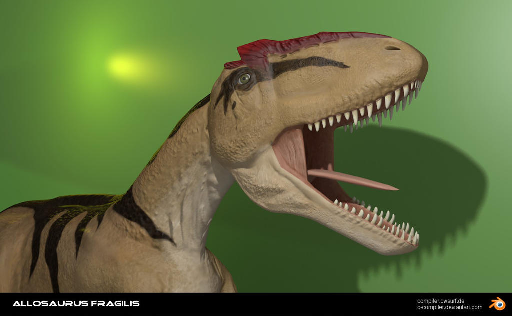 Allosaurus in Blender - 20130809c