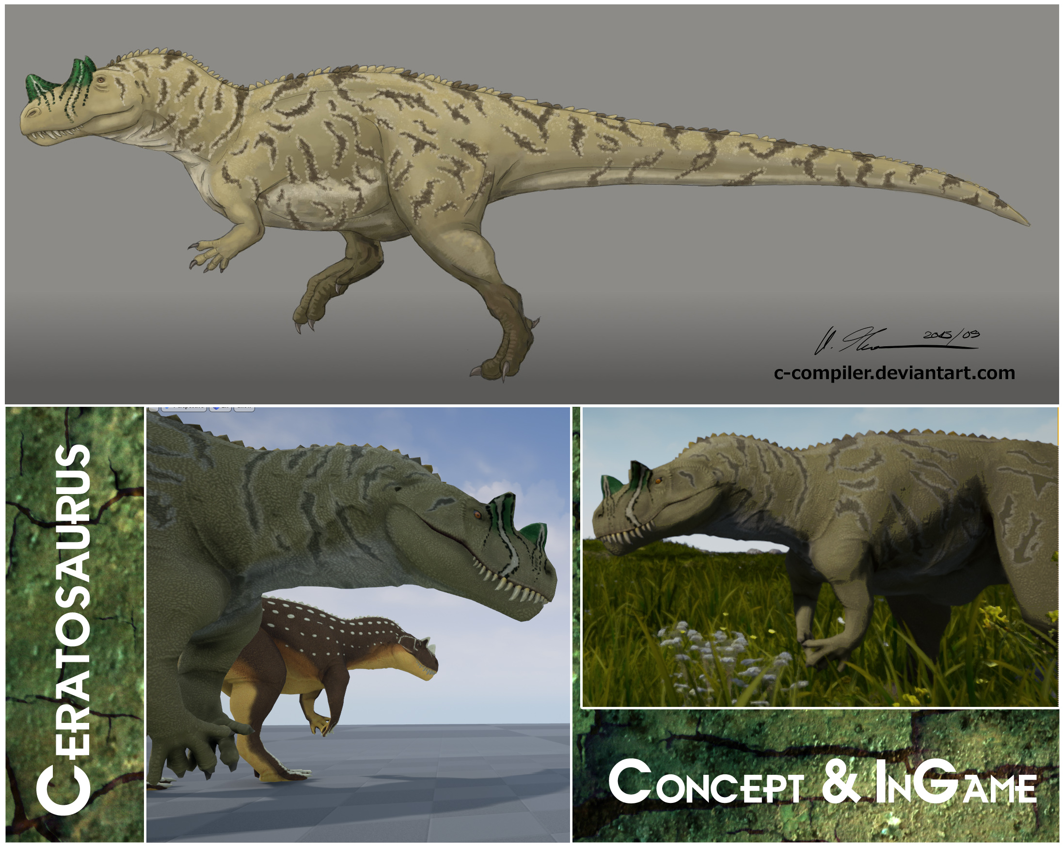 Ceratosaurus - Concept and InGame