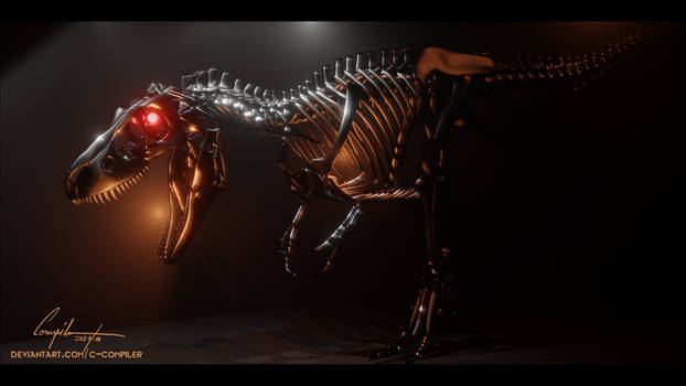 Daspletosaurus skeleton - spooky
