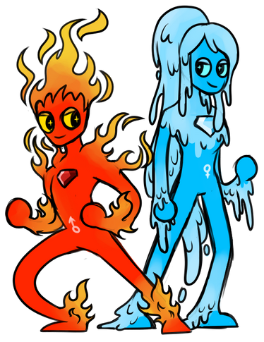 Fireboy And Watergirl by FrankTheMouse on DeviantArt