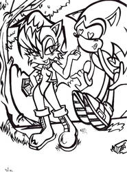 Sonic and Sally by Just-A-Loser