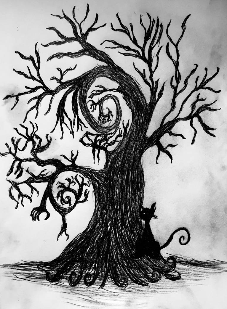 Tim Burton style tree by The-Wolf-Fury on DeviantArt