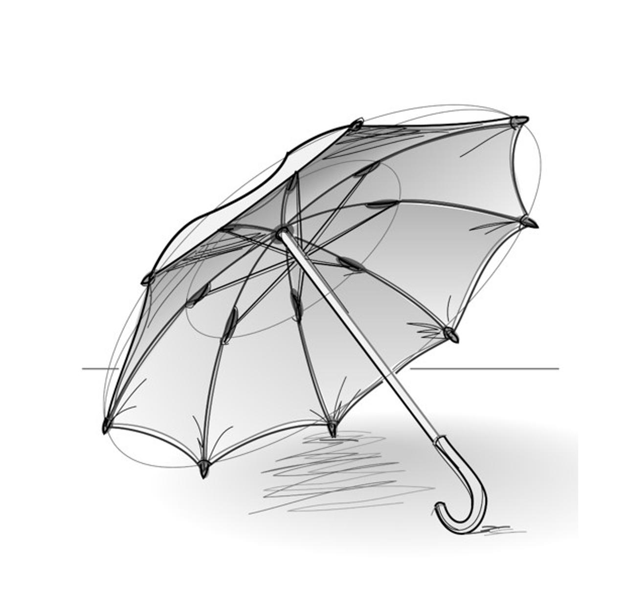 How to draw an umbrella step-by-step by ImagiDraw on DeviantArt