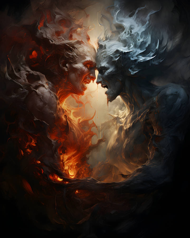 Demons Fight by GraceMaeAi on DeviantArt