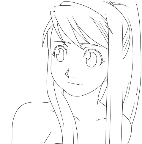 Winry Lineart