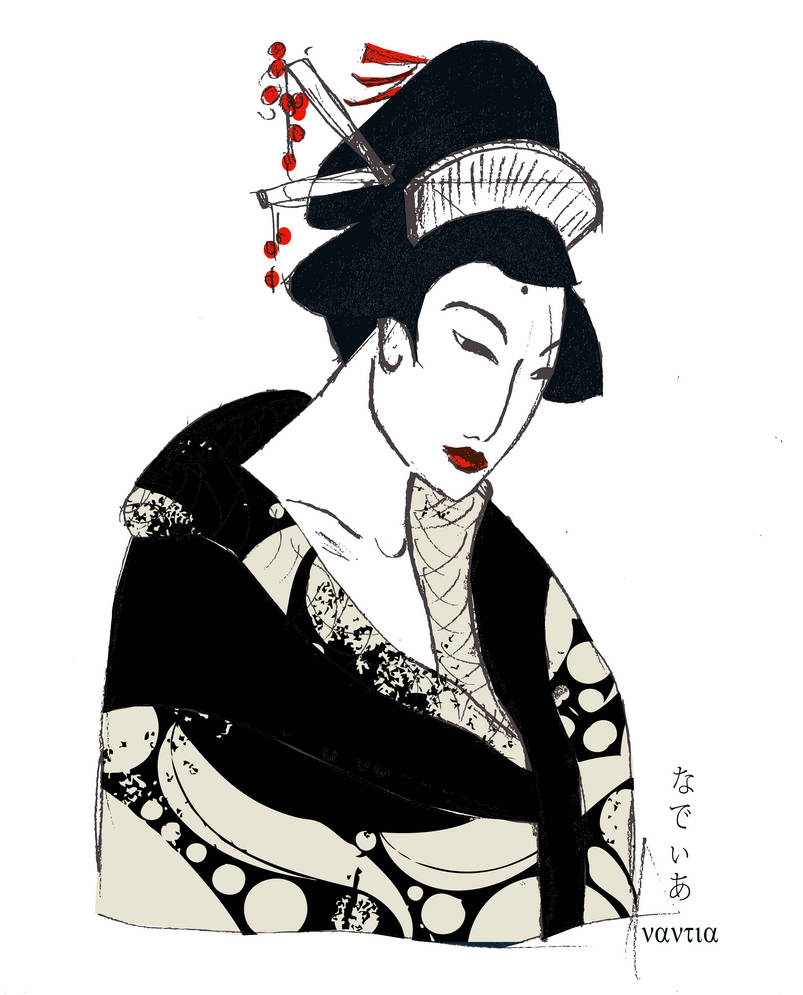 geisha by rottenrabbitnantia on DeviantArt