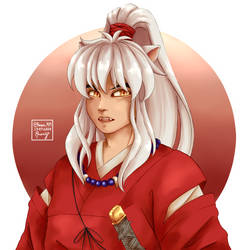 Inuyasha con ponytail