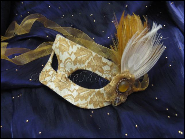 Lady Belle Handmade Leather Masquerade Mask