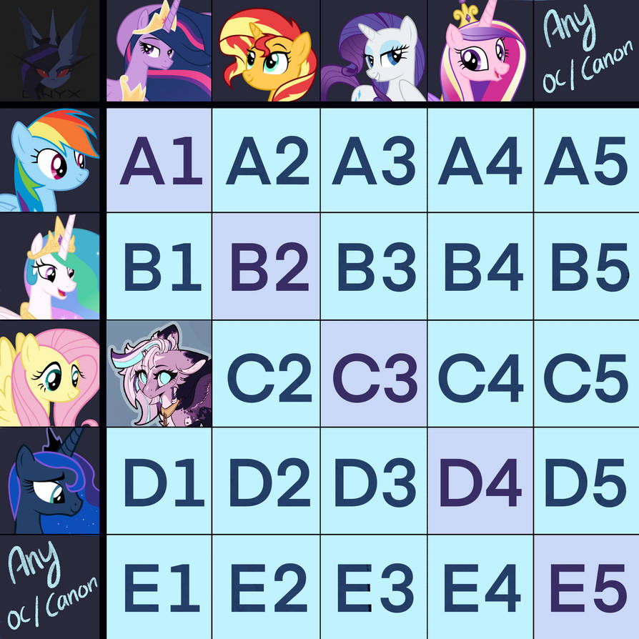 Mlp Custom Grid / PayPal and Points by OnyxStreak on DeviantArt