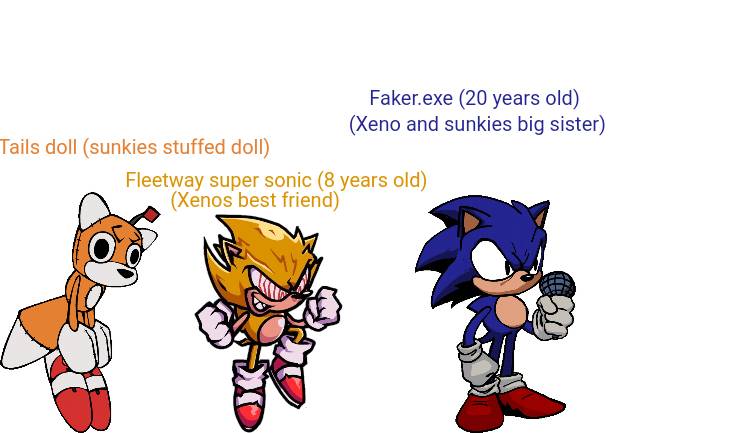 My vs sonic.exe alt au (2.0 characters) by ARandoFNFPerson on