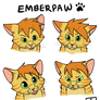 Emberpaw's expressions