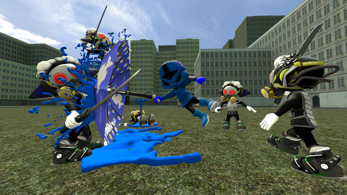 Splatoon Power Rangers Ranger Splatoon Blue by ZigZagueur31 on DeviantArt