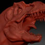 3D T-rex head . W.I.P