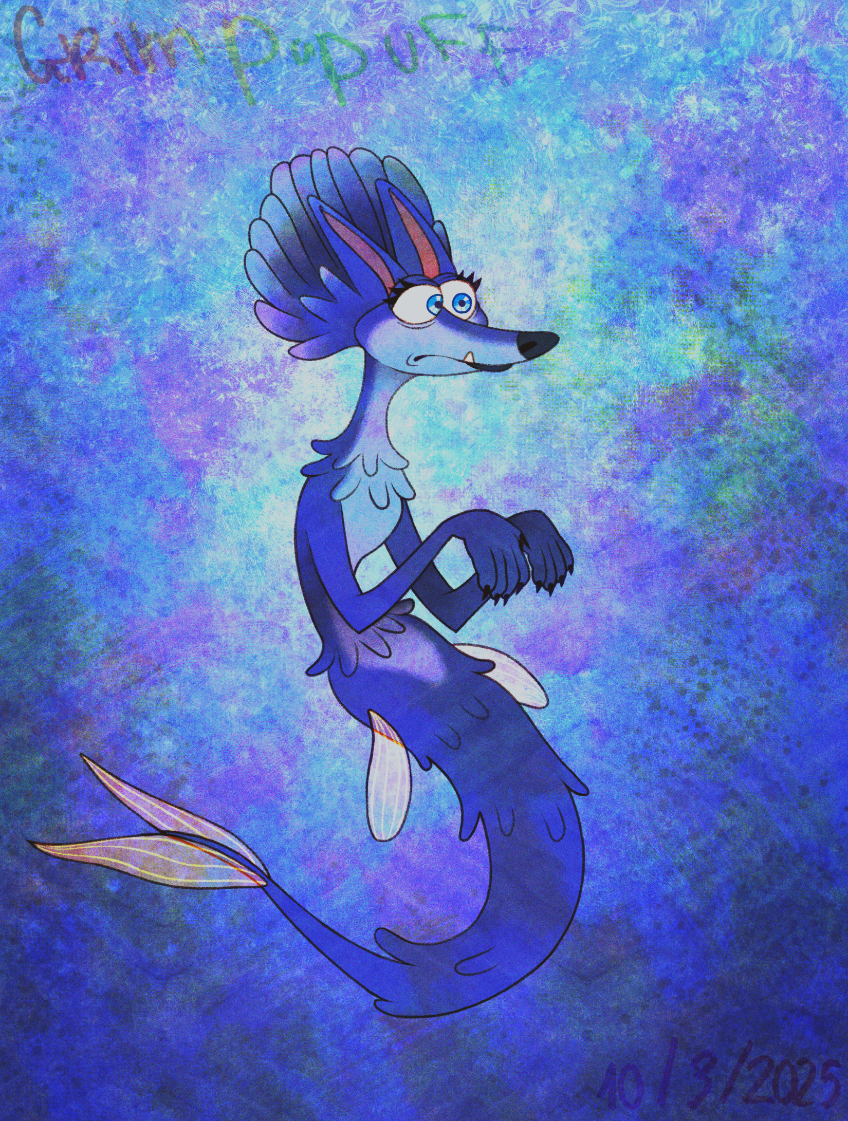 Merwolf Gracie as merwolf. by GrimPapuff on DeviantArt