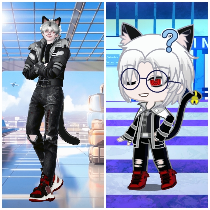 My ocs in Gacha club vs. Gacha life 2