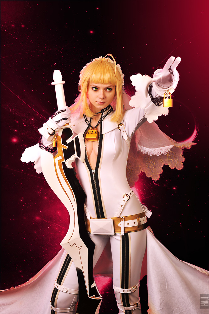 Saber bride cosplay / fate extra CCC 6