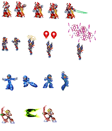 edited magamanx sprites