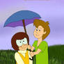 Shaggy and Velma in childhood))