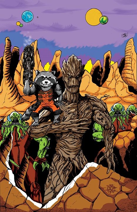 Groot and Rocket