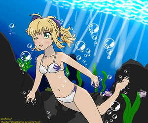 What if Artoria learned to swim?  Underwater Saber