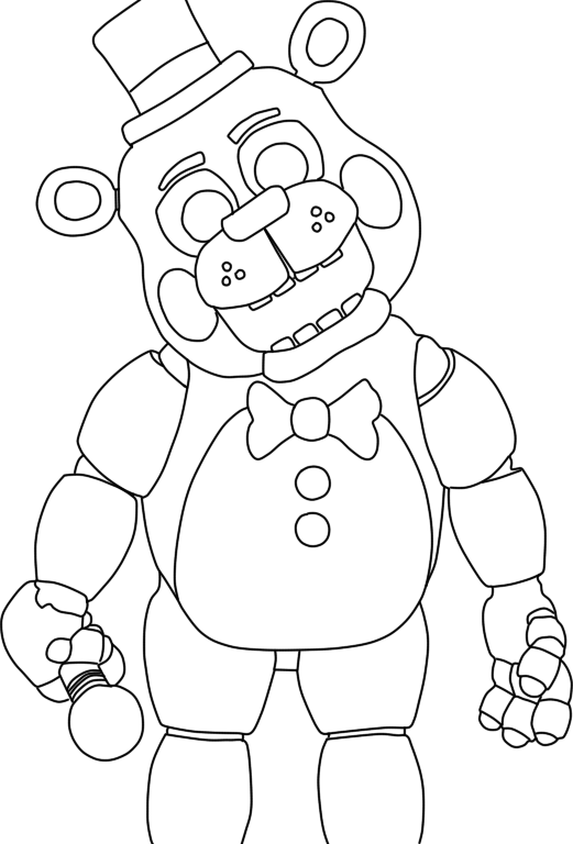 Imagem: Withered Freddy • FNaF 2 • Desenho