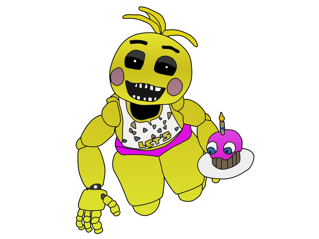 Desenhos de FNAF Chica para Colorir