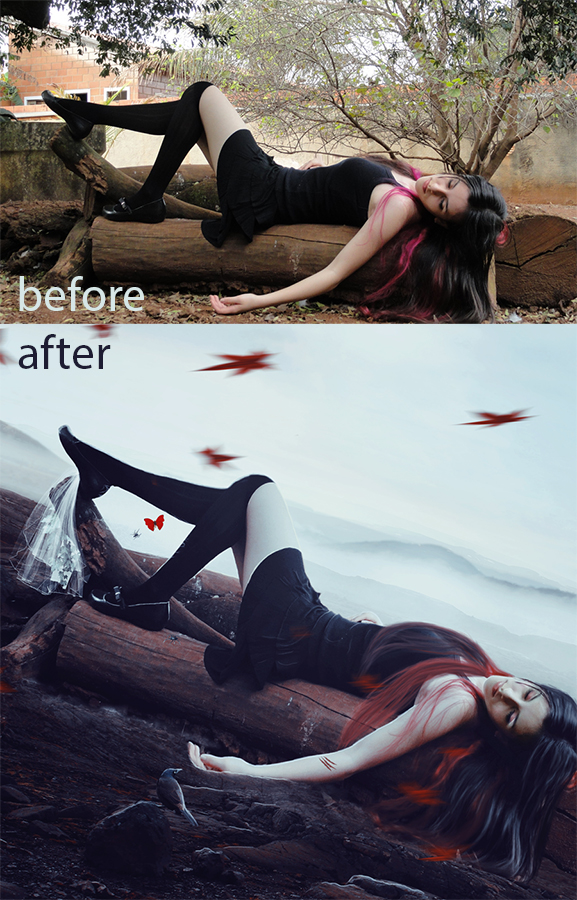 Before-After Empty Heart