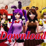 ~MMD Christmas Gift Five Nights In Anime Land DL~