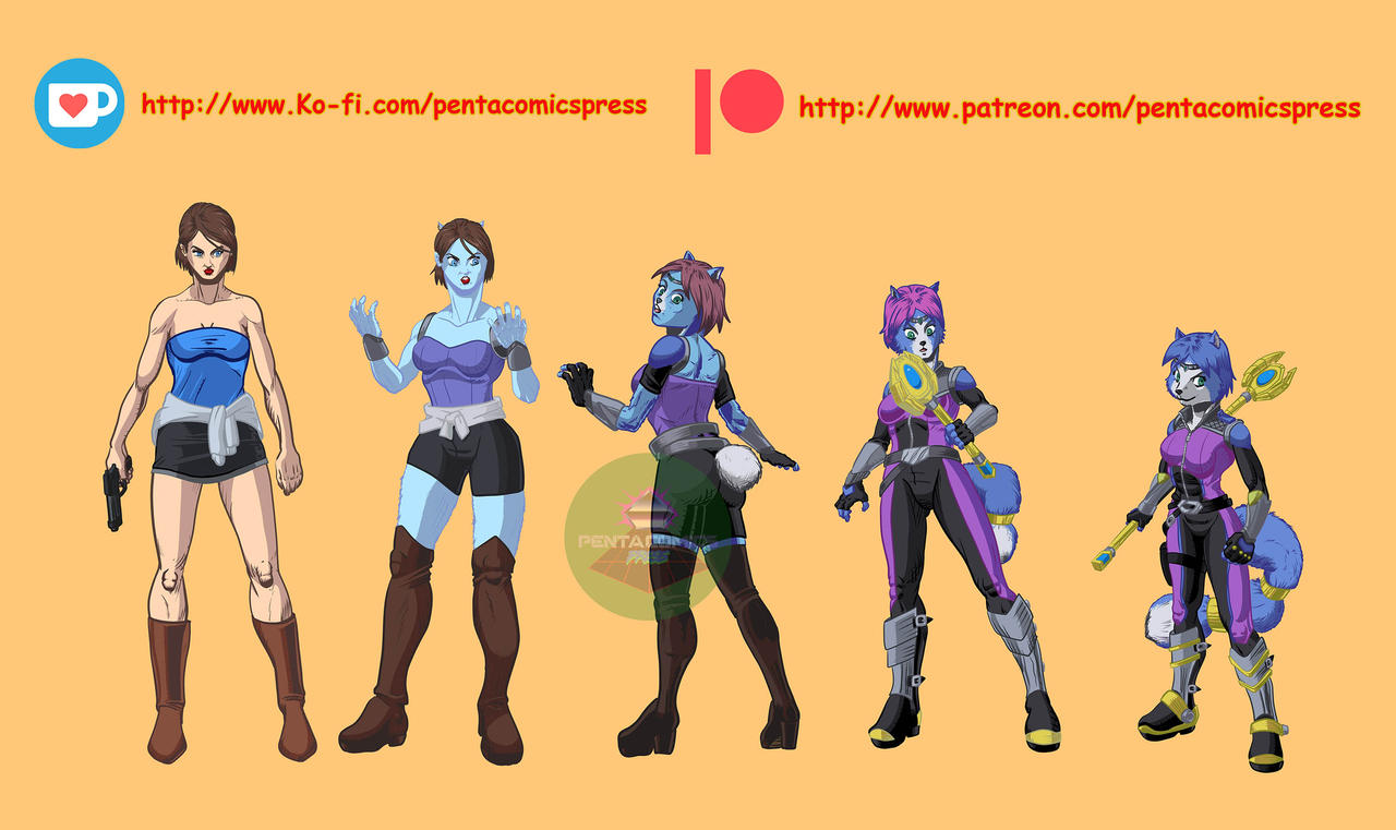 Tf Into Jill TF into Krystal by Pentacomicspress on DeviantArt