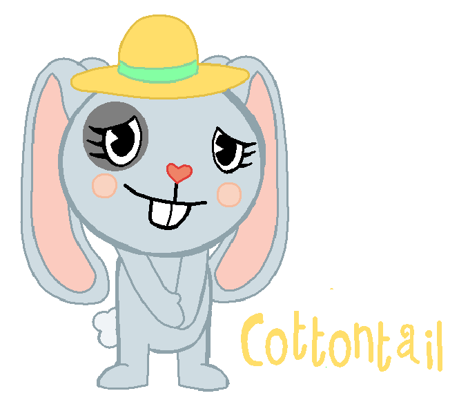 Happy Tree Friends OC: Cousin Cottontail