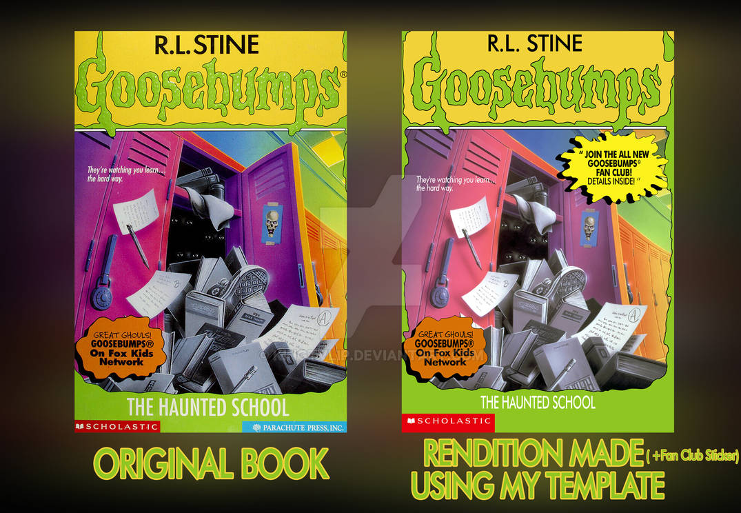 Goosebumps Book Template (Most Accurate) by KingTvlip on DeviantArt