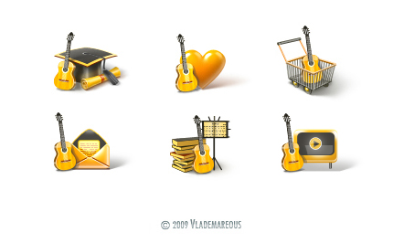 Guitar icons