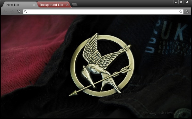 Hunger Games Chrome theme