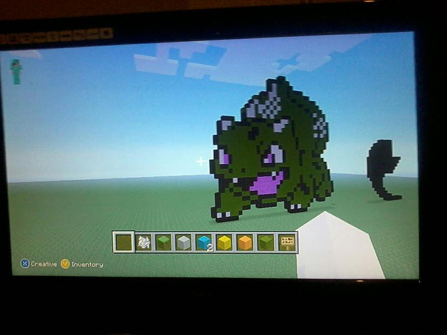 Bulbasaur Minecraft minecraft bulbasaur by psychedelicmeniac123 on DeviantArt