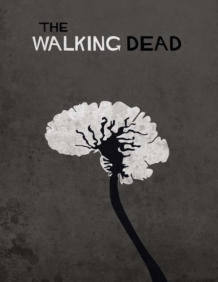 The Walking Dead Minimalist Movie Poster Digital Art by Celestial