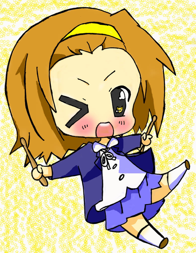 Ritsu Chibi of K-On by GrellSutcliffe29 on DeviantArt