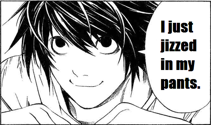 Death Note: L Jizz-Face