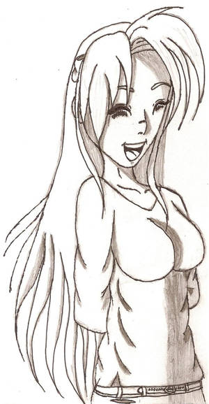 Happy Girl Original Sketch