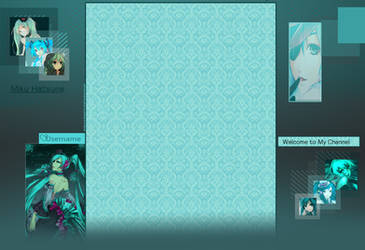 Miku Hatsune Teal Layout