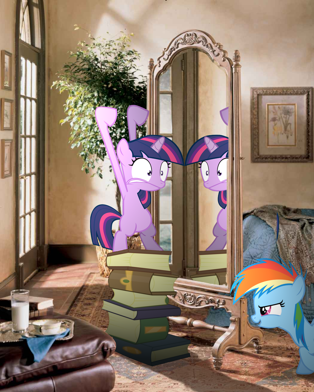 Twilight playing in mirror, RBD watching