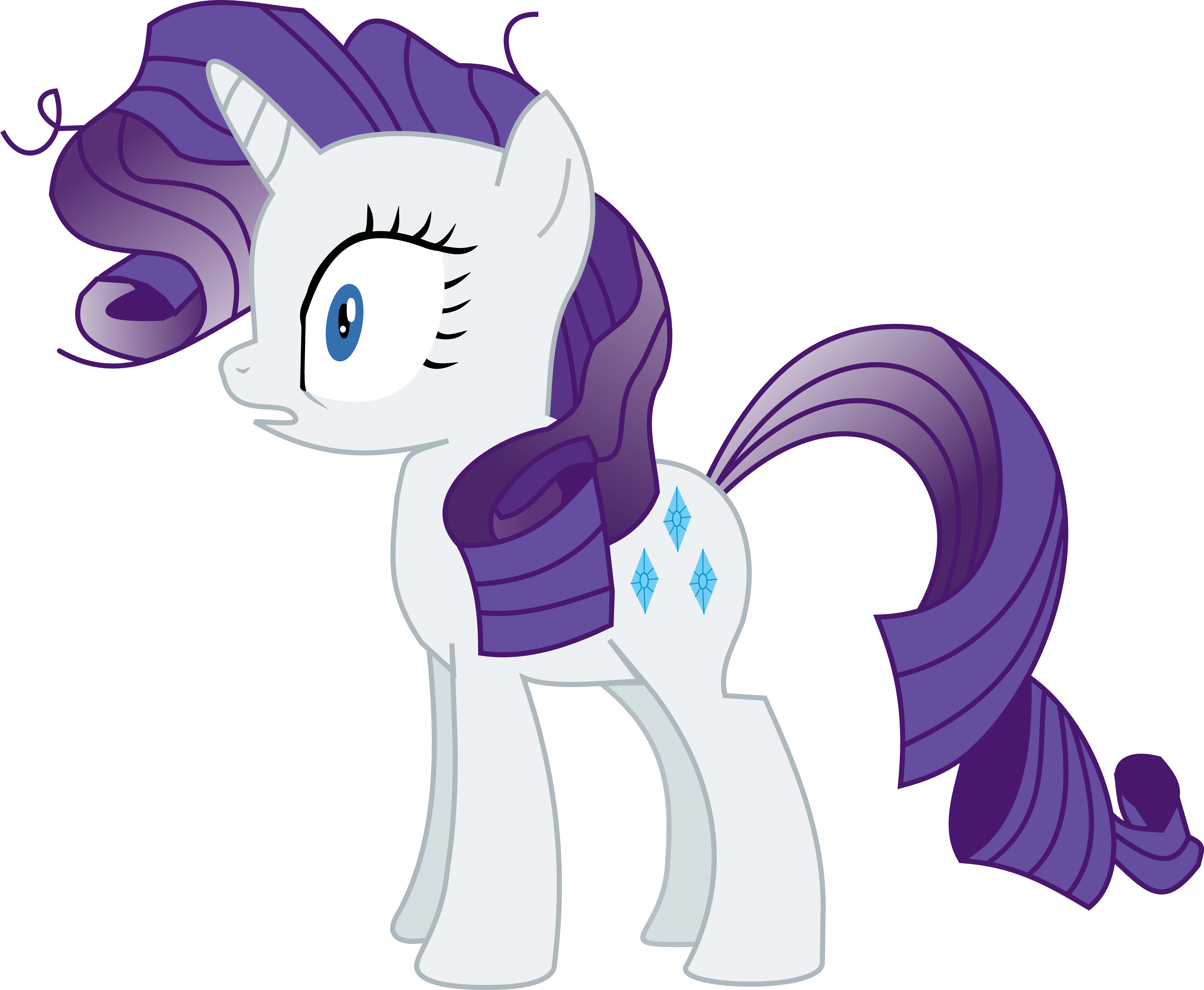 Rarity shocked Vector