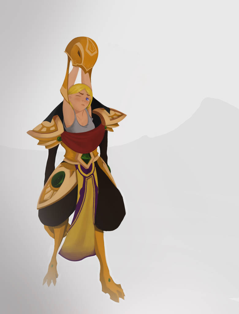 azir illustration by mzgOrangePotato on DeviantArt