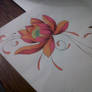 lotus swirl tattoo design