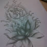 lotus tattoo design with ohm